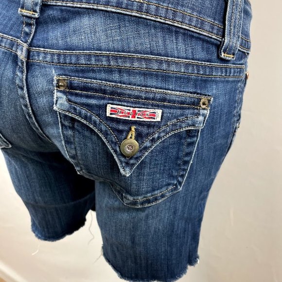 Hudson Jeans Midrise Cut off Jean Shorts Size 28 - Picture 7 of 15